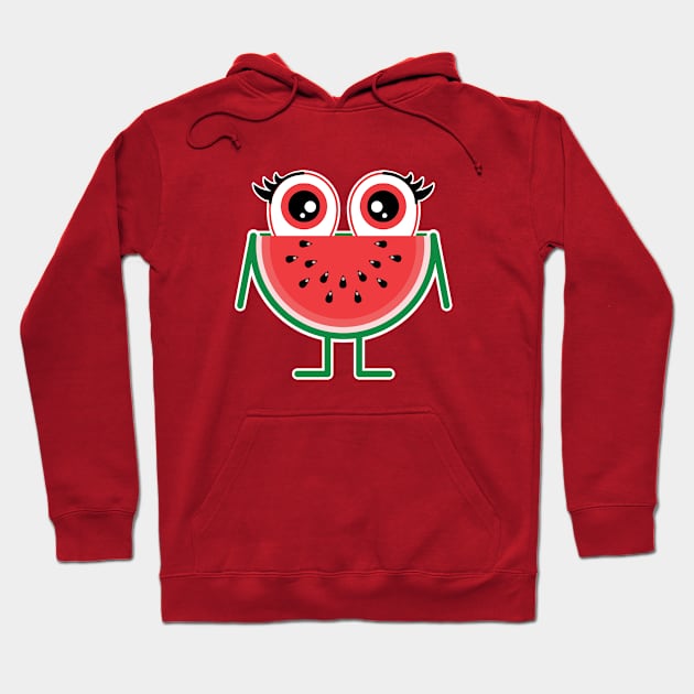 Funny Watermelon Hoodie by tjasarome